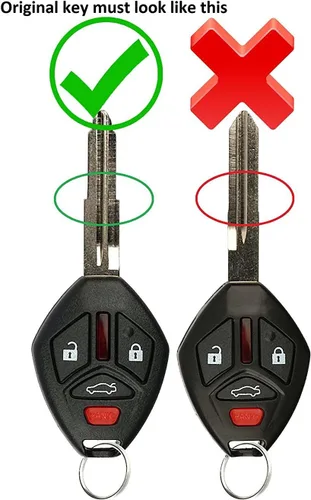 Vista 2 de Reemplazo de la carcasa de la llave del mando a distancia sin llave para Mitsubishi Eclipse Galant OUCG8D-620M-A 2007 2008 2009 2010 2011 2012