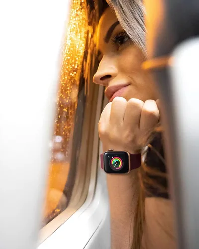 Vista 6 de Correas deportivas compatibles con Apple Watch Band de 1.654 in, 1.732 in, 1.772 in, 1.929 in, 1.496 in, 1.575 in y 1.614 in, correa de silicona