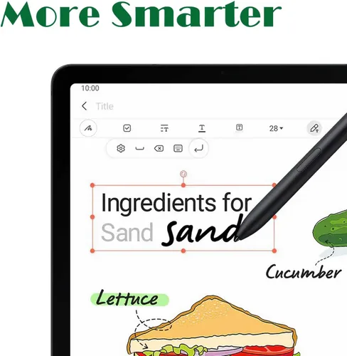 Vista 6 de Galaxy Tab S7 FE - Lápiz capacitivo de repuesto para Samsung Galaxy Tab S7 Negro