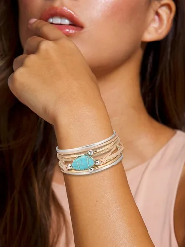 Vista 2 de choice of all Western Jewelry - Juego de joyas para mujer, diseño bohemio, estilo occidental, para adolescentes y niñas, Cobre, otro