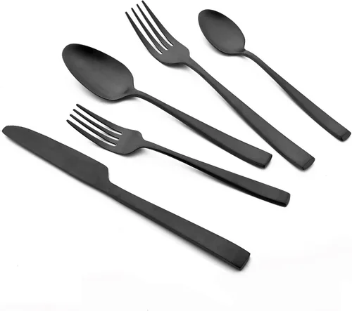 Vista 16 de Cuchillo de cena de 8 piezas, acero inoxidable 18/10 de plata mate para el hogar, restaurante, fiesta, uso diario de mantequilla (9 pulgadas)