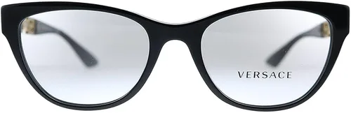 Vista 2 de Versace VE 3292 GB1 - Lentes redondos de plástico negro de 2.047in