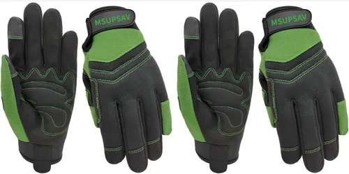 Vista 37 de Guantes de jardinería a prueba de espinas y resistentes a pinchazos con agarre, guante de jardín para mujer, regalos de cuero para trabajo