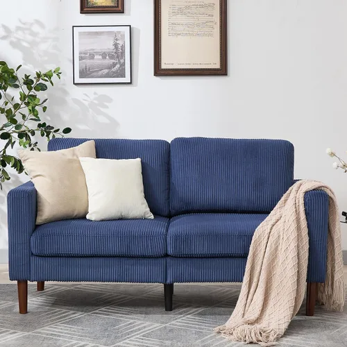 Vista 11 de Kingfun Silla decorativa, sillas de sala de estar, sillón de lectura de chenilla, de mediados de siglo con pie de madera maciza, decoración moderna