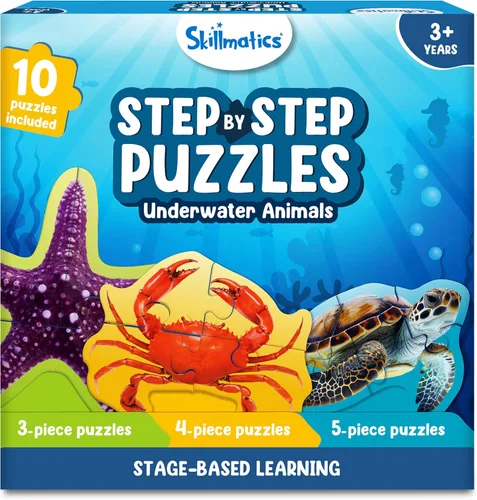 Vista 9 de Skillmatics Rompecabezas Paso a Paso – Rompecabezas de 40 Piezas y Rompecabezas para Niños Pequeños, Animales de Granja, Rellenos de Calcetines