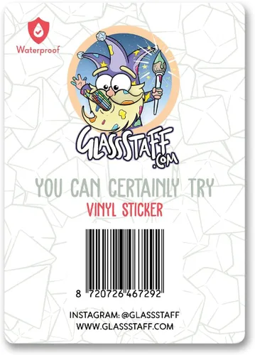 Vista 3 de Glassstaff You Can Certainly Try DND Stickers - Calabozos y dragones divertidos para DM, Dungeon Master, GM - Genial para adolescentes y adultos