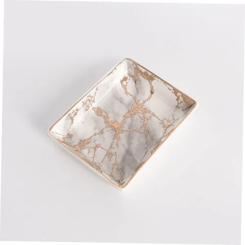 Vista 3 de SHERCHPRY Ceramic Jewelry Tray Bandejas Decorativas Ceramic Ring Plate Trinket Tray Ceramic Jewelry Dish Ceramic Tray Ceramic Earring Tray Ceramic