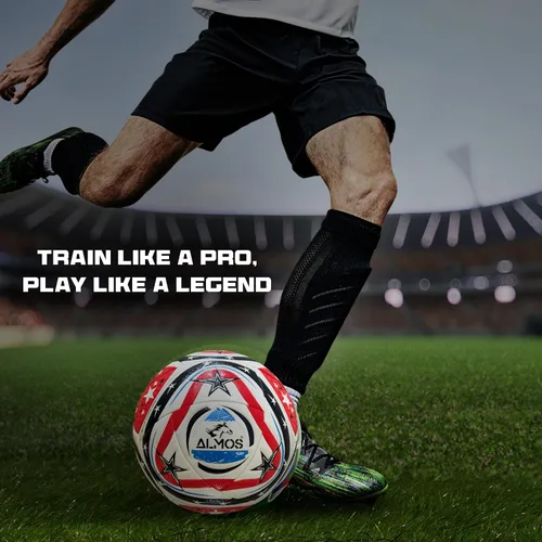 Vista 6 de Almos Club World Cup Balón de fútbol profesional – para ligas, clubes, entrenamiento, rendimiento de partidos, fútbol interior y exterior 16