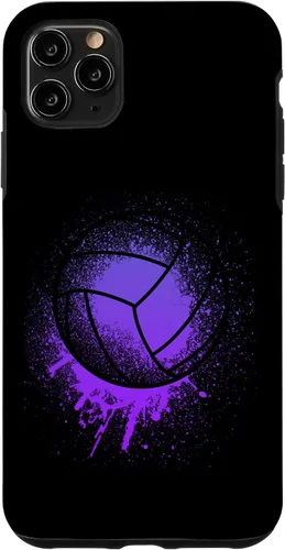 Vista 12 de iPhone 15 Jugador de Voleibol Deporte Niñas Mujeres Bday Purple Beach Team Case