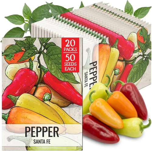 Vista 45 de Seed Needs - Semillas de pimiento arcoíris para plantar verduras, 1 paquete
