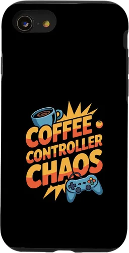 Vista 18 de Coffee Controller and Chaos Gamer Parents Mom and Dad Case for iPhone XR