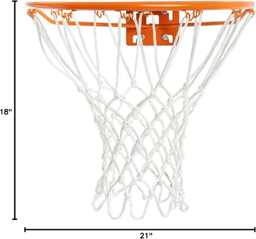 Vista 7 de GoSports Red de baloncesto de repuesto con 12 bucles, resistente para aros de interior y exterior, borde no incluido