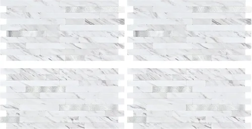 Vista 14 de Midcard 20 hojas de azulejos de pared de PVC para salpicaduras, para salpicaduras de cocina