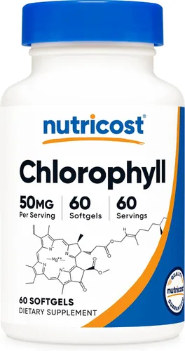 Vista 6 de Nutricost Clorofila (50 mg) 30 cápsulas blandas - Sin gluten