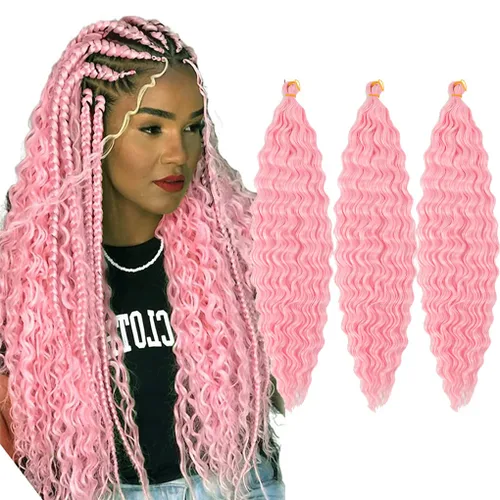 Vista 58 de 3 trenzas de ganchillo Passion Twist, cabello sintético preseparado para trenzar de 14 pulgadas, 3 paquetes de cabello trenzado pretrenzado