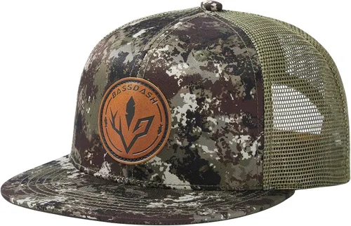 Vista 39 de BASSDASH Gorra de Camionero de Ala Plana Ajustable con Snapback y Malla para Hombres y Mujeres Verde militar