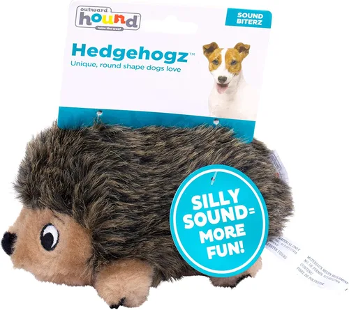 Vista 2 de Outward Hound - Juguete de peluche Hedgehogz para perro, tamaño S