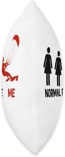 Vista 2 de funny Kiteboarding life Funny normel pepole me Kitesurf Kiteboarder - Almohada de 16 x 16 pulgadas, multicolor