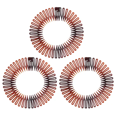 Vista 9 de Soft 'N Style Diademas flexibles elásticas para mujeres (3 unidades, color negro)