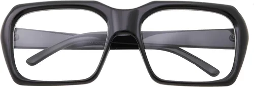 Vista 6 de grinderPUNCH Gafas transparentes de nerd negras de gran tamaño, para hombre y mujer, disfraz cuadrado
