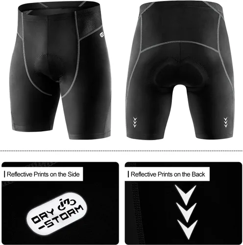Vista 9 de INBIKE Pantalones cortos de ciclismo para hombre con acolchado 3D, antideslizantes, transpirables, de secado rápido, para ciclismo, ciclismo