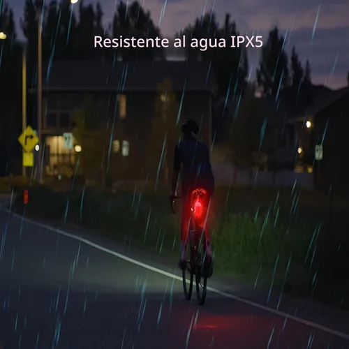 Vista 6 de Luces de bicicleta superbrillantes de 1500 lúmenes, tiempo de funcionamiento de más de 10 horas, luces de bicicleta recargables USB-C delanteras
