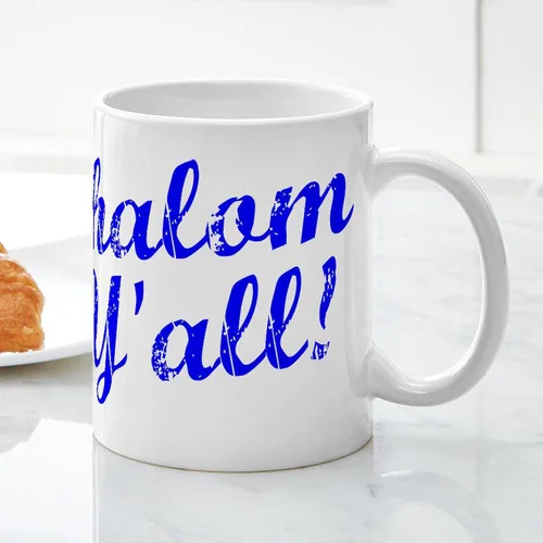Vista 4 de CafePress Shalom, Y'all! Taza de café de cerámica de 11 oz (11.0 fl oz)