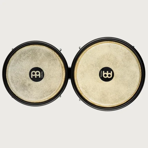 Vista 9 de Meinl Percussion HB100SNT-M bongós de madera natural de 6 3/4 y 8 pulgadas, Negro Bongos de carcasa sintética duradera profesional para adultos