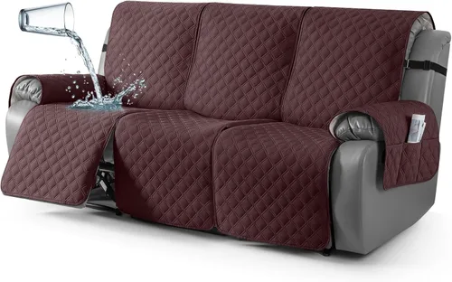 Vista 36 de TAOCOCO - Funda antideslizante para silla reclinable, funda para sofá, funda para silla reclinable pequeña con correas elásticas, protector