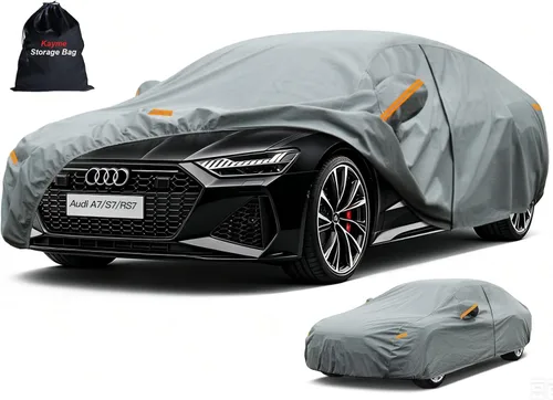 Vista 143 de Kayme Funda de Coche de Servicio Pesado Impermeable para Todo Tipo de Clima, Ajuste Personalizado para Tesla Model S, Cubierta Exterior Completa