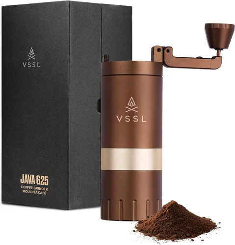 Vista 9 de VSSL Java G25 Molinillo de Café Manual Café para Acampar Molinillo de Frijoles Vierte sobre de Viaje Rebaba Cónica de Acero Inoxidable