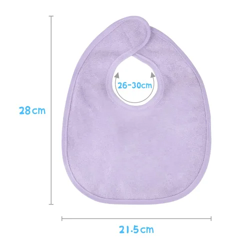 Vista 2 de Vicloon Baberos para bebé, juego de 8 baberos de rizo para niñas y niños, baberos de algodón de rizo de protección impermeable, juego suave