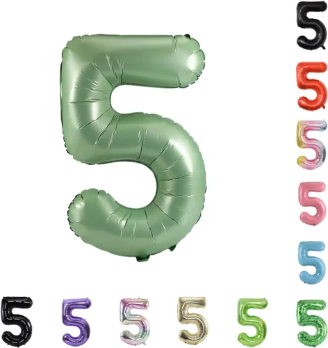 Vista 98 de Globo grande de helio con números 0-9 de 40 pulgadas para cumpleaños, bodas y fiestas (rojo, 9)