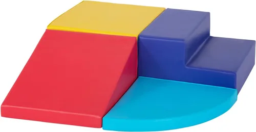 Vista 5 de PayLessHere Juguetes de escalada para niños pequeños de 1 a 3 años, juego de bloques de espuma coloridos de 4 piezas, juguetes