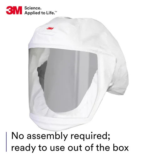 Vista 5 de 3M Versaflo - Funda para cabeza con suspensión integrada, S-133L-5, blanco, mediano/grande, 5 EA/Case