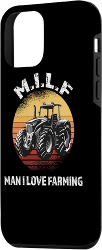 Vista 2 de iPhone 12 mini divertido MILF camisa - hombre me encanta la agricultura divertido granjero regalo caso
