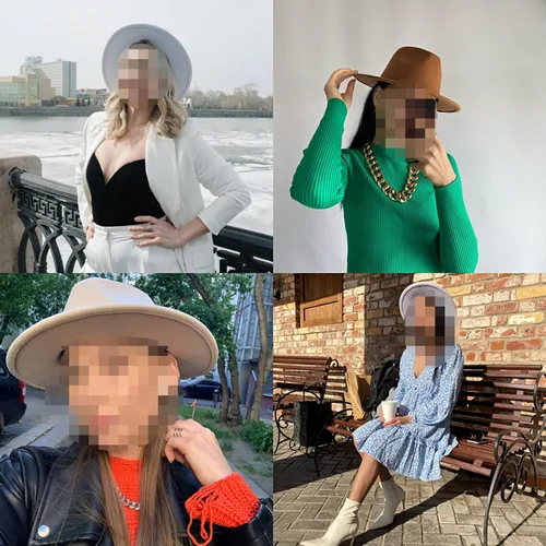 Vista 5 de Faringoto Sombrero Fedora para mujer, sombrero de invierno de lujo para hombre para mujer