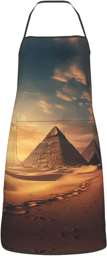 Vista 2 de mound Chef Apron for Men and Women - Waterproof Kitchen Chef Apron with Pockets, Perfect for Cooking, Salon & More