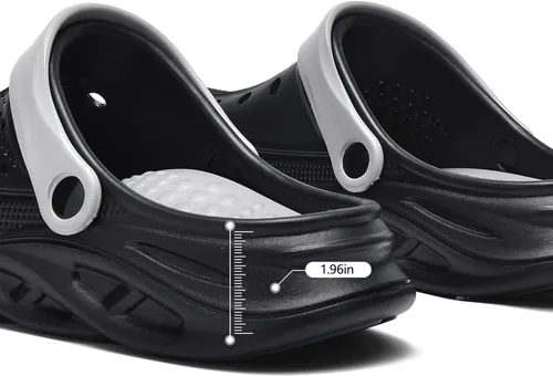 Vista 5 de Zuecos con forro de piel para mujer y hombre, pantuflas cálidas y mullidas, zapatos de jardín de invierno, sandalias para interiores y exteriores