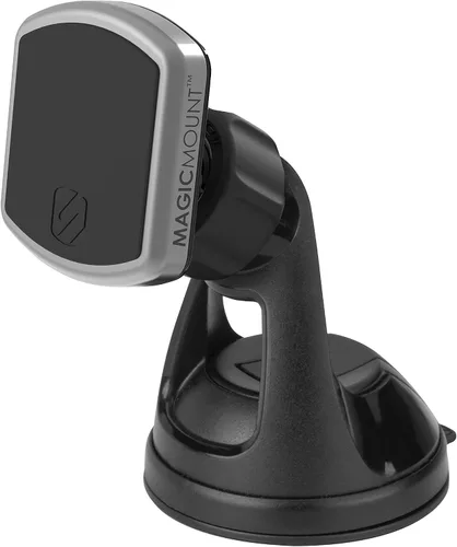 Vista 8 de Scosche MagicMount Pro Soporte magnético para teléfono para automóvil con cargador USB-C de 20 W + 12 W USB-A, enchufe para encendedor