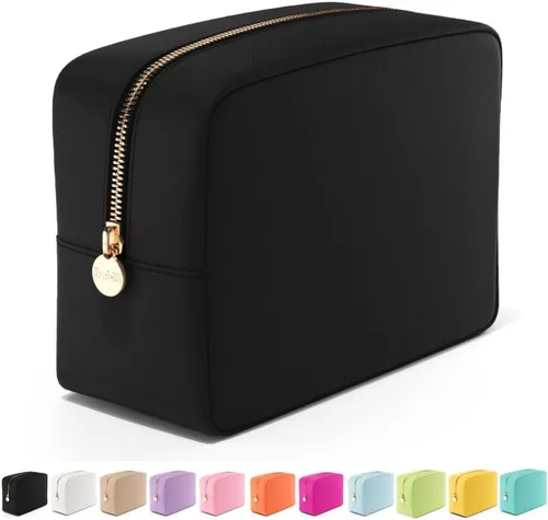 Vista 48 de Bolsa de Maquillaje de Viaje Embla Bolsa de Artículos de Aseo de Viaje, Negro, Mini, Mini