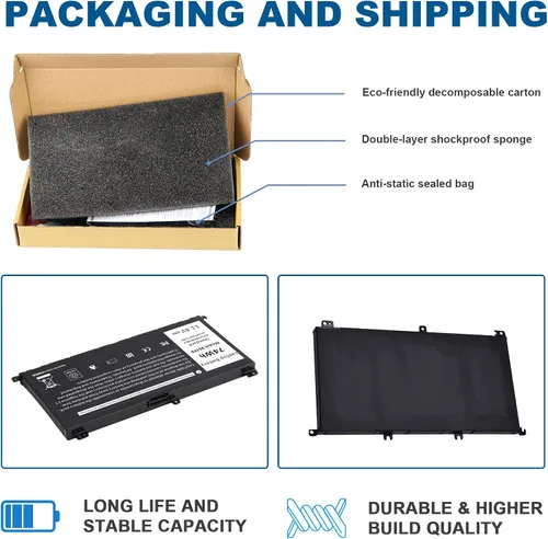 Vista 8 de Fancy Buying 74Wh 0GFJ6 357F9 - Batería para portátil Dell 15 7000 7559 7567 7566 7759 7557 5577 INS15PD Series P57F P57F003 P65F P65F001 71JF4 0