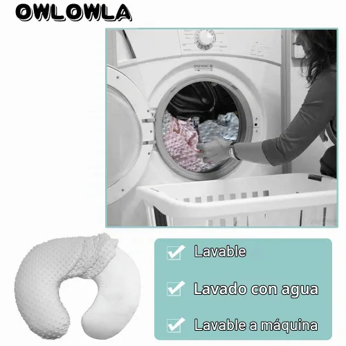 Vista 4 de OWLOWLA Funda de almohada para lactancia materna, se adapta a la almohada