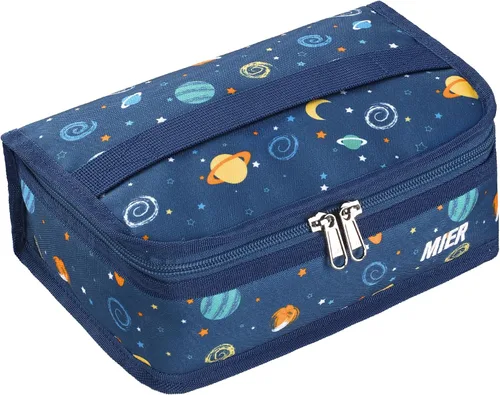 Vista 10 de MIER Lonchera térmica para hombres, mujeres y niños, portátil, pequeña, para 9 latas, mini hielera térmica compacta para escuela, trabajo, picnic