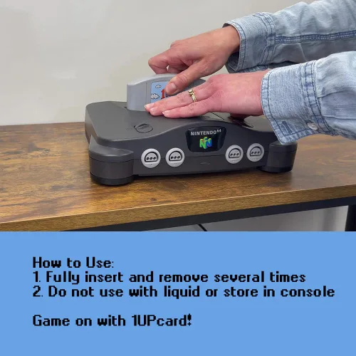 Vista 4 de Video Game Console Cleaner Compatible With Nintendo 64 (N64) by 1UPCard