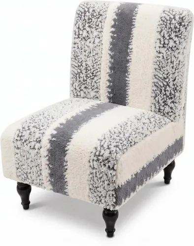 Vista 14 de LiveGo Funda para silla decorativa sin brazos, de elastano, extraíble, para silla sin brazos, protector de muebles para sala de estar, comedor, Beige