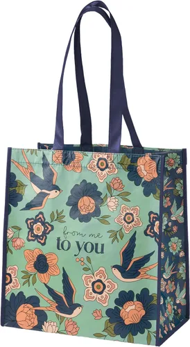 Vista 21 de Karma Large Holiday Reusable Gift Bag - Happy Bag