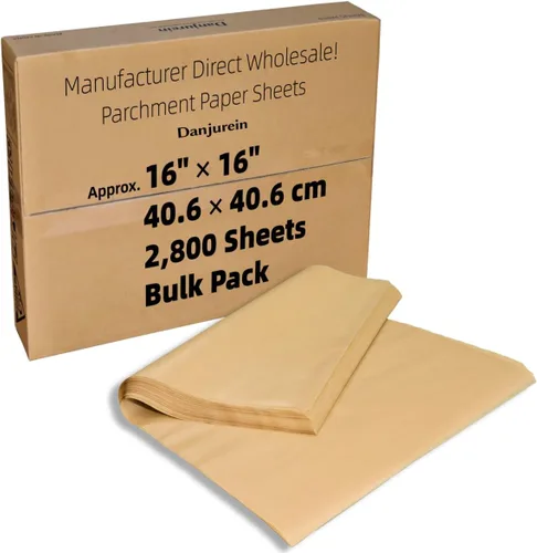 Vista 19 de Cuadrados de papel pergamino pequeños comerciales de 4 x 4 pulgadas (43,200 hojas), sin blanquear, antiadherentes, precortados, para envoltorios