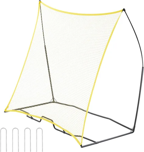 Vista 10 de VEVOR Soccer Trainer，Portable Soccer Rebounder Net, Iron Soccer Practice Equipment, Sports Football Rebounder Wall with Portable Bag, Perfect for