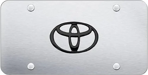 Vista 11 de Au-TOMOTIVE GOLD, INC. Logotipo negro con licencia oficial en la placa de matrícula para Toyota (negro)
